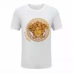 new versace t-shirt collection blanc round medusa